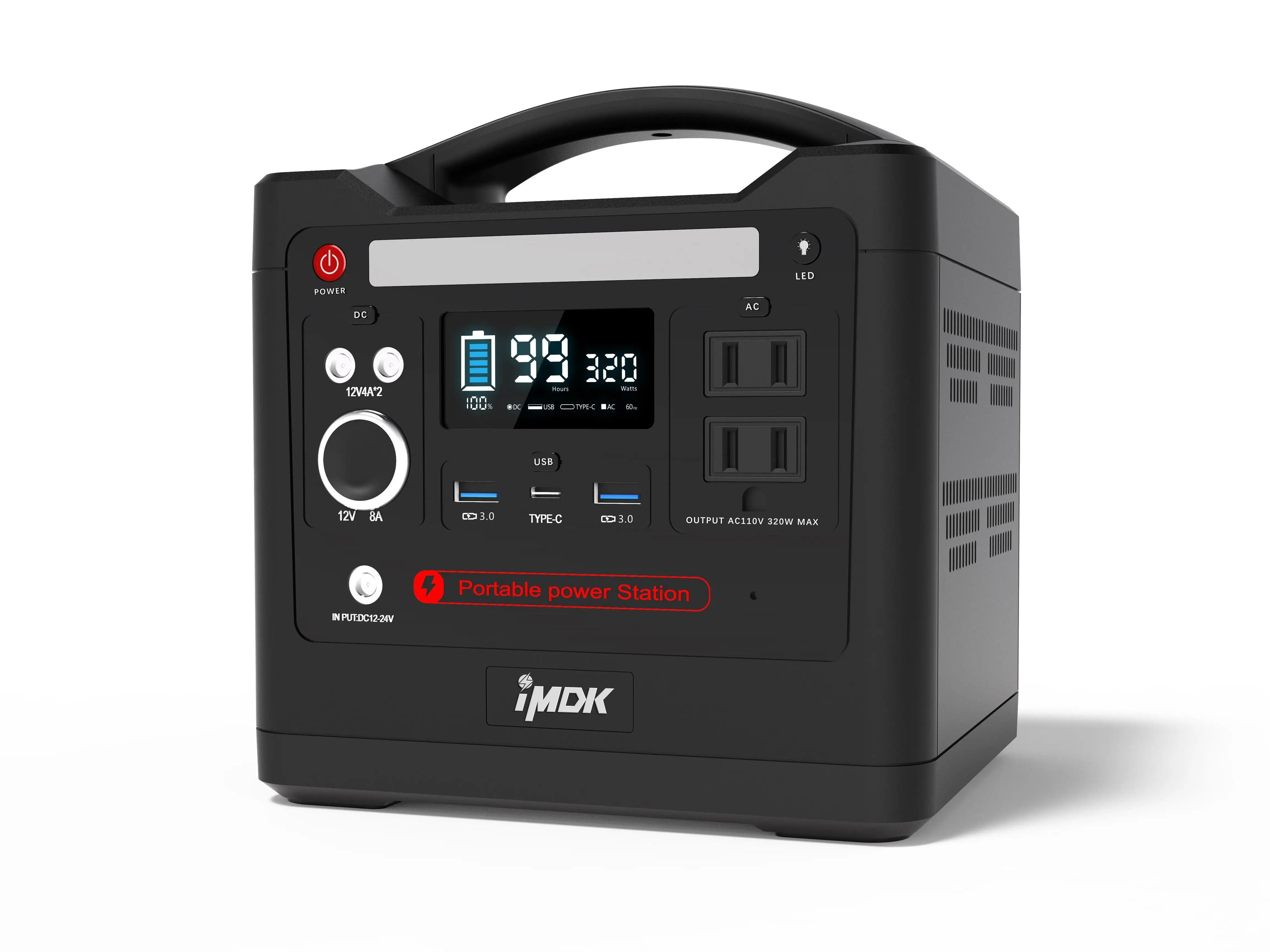 Портативное зарядное устройство на солнечной батарее для кемпинга, дома и улицы