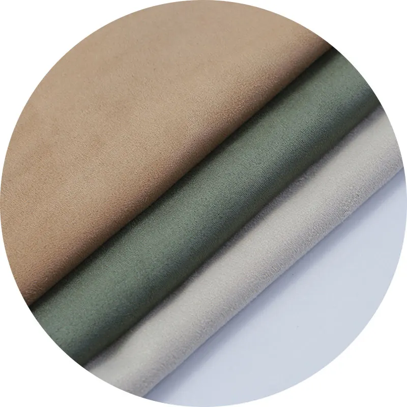 Apparel & Fashion Use Customized 100% polyester 280gsm Suede Fabric Peached Microsuede