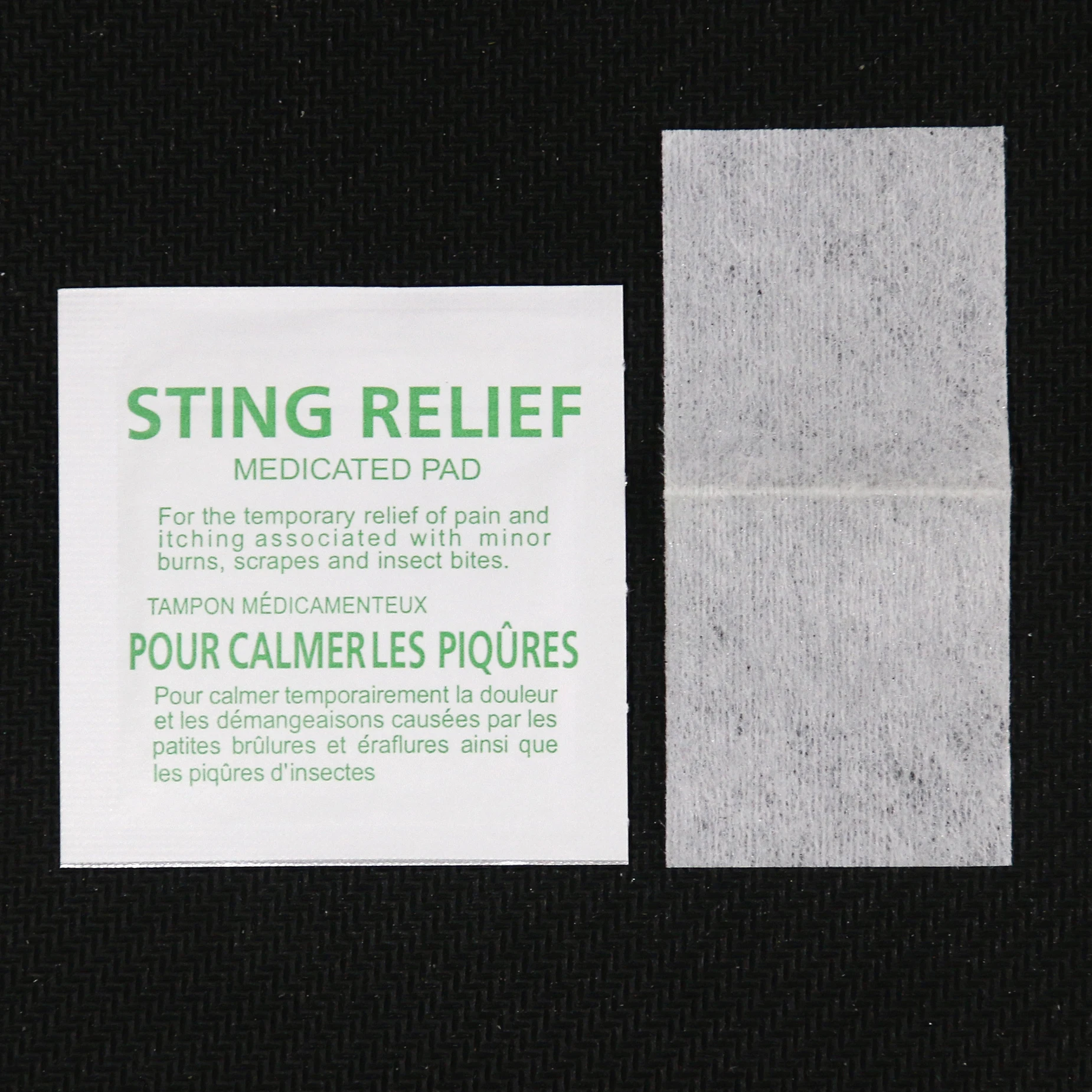 Sting Relief Prep Pad Individually Wrapped Wet Wipes to Cleaning Skin 60*30mm