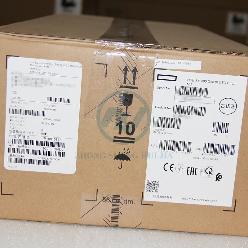 Hpe Synergy 480 Gen10 P06011-B21 Cto Frame Rack-Mountable 10u Case Chassis Frame Hp Blade Server