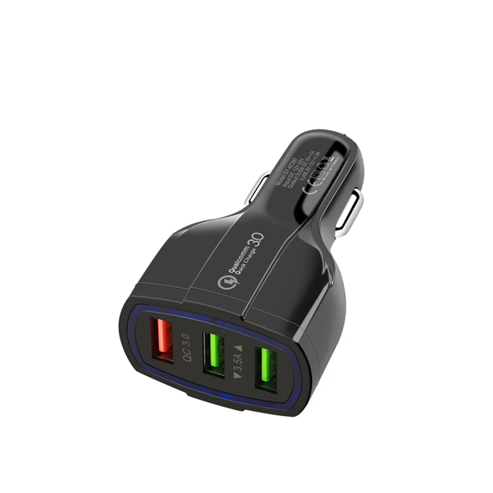 
SIPU Factory sale Fast High Speed qualcomm quick charge 3.0 3 port usb car charger 