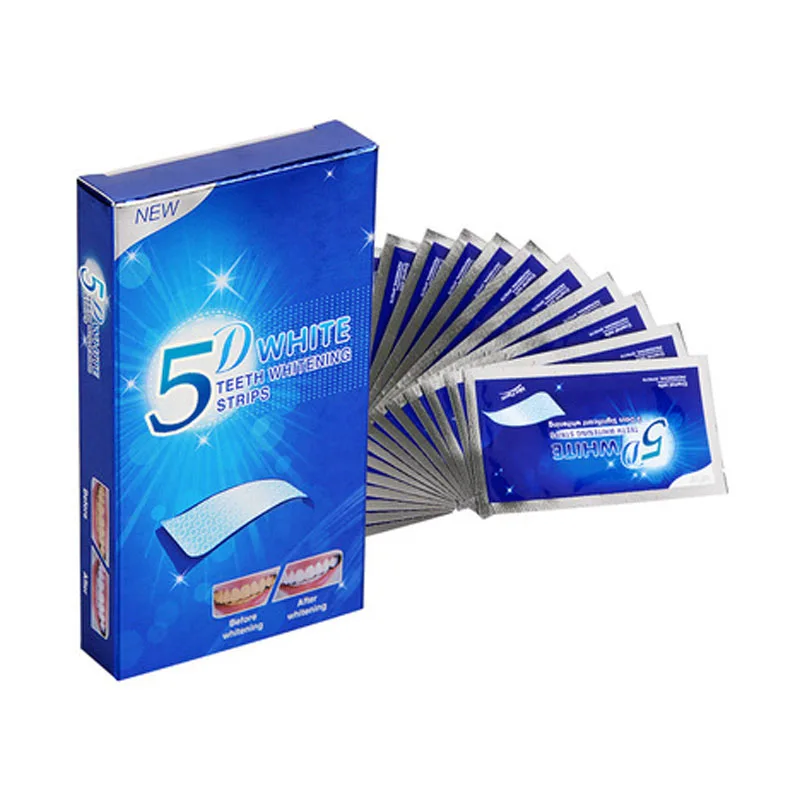 5D Professional Effect 7 Pouches Oral Hygiene Teeth Whitening Strips Home Use tooth whitening strips