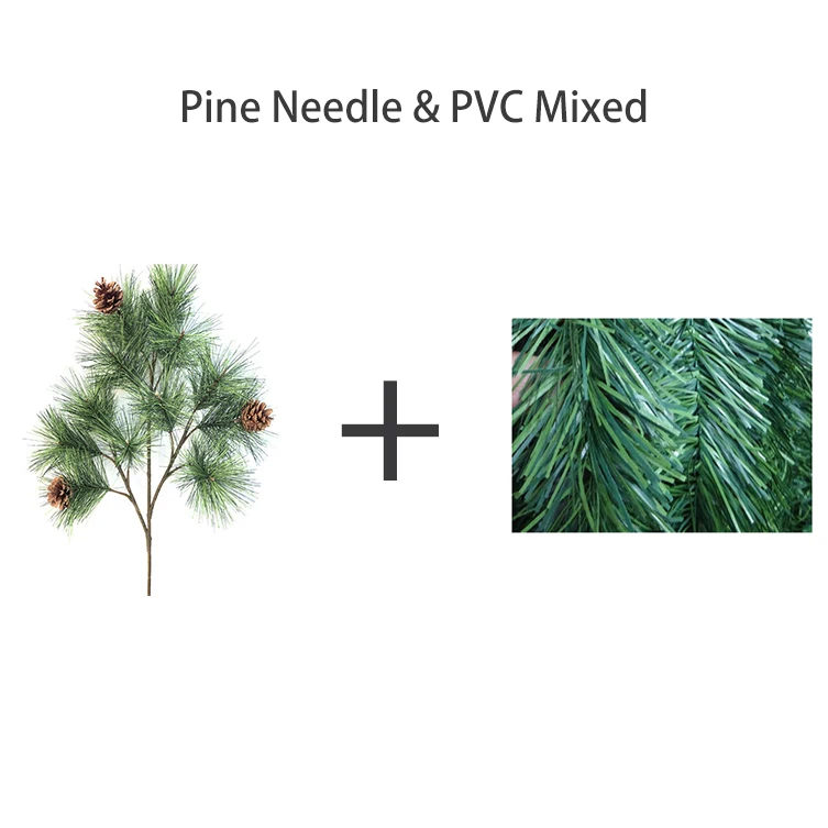 Wholesale PE PVC Christmas Tree Mixed Artificial Christmas Tree