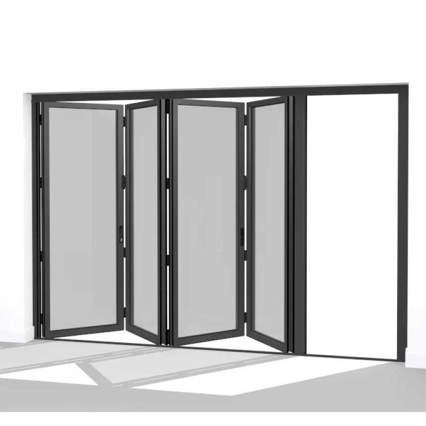 Outdoor exterior patio folding door aluminum bi-fold australian style vertical folding doors bi folding glass door
