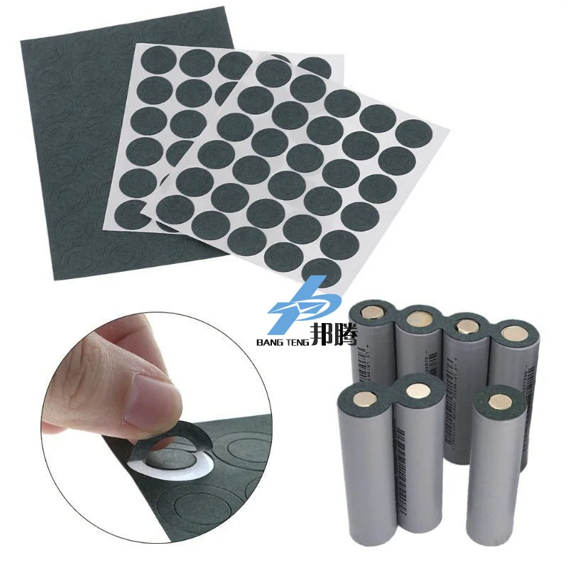 18650 lithium battery Washer Single Adhesive Barley Paper For Insulating Paper Spacer Flame Retardant Highland Barley Paper