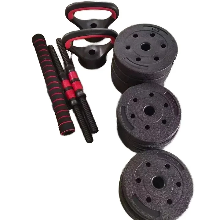 Snbo Adjustable Concrete Sand Filled Cement Pvc Round Dumbbell Set