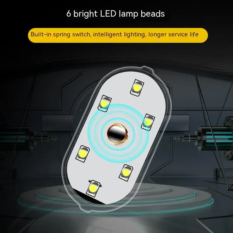 Car Interior Led Sensor Light Multicolor Usb Rechargeable Touch Switch Light  Wireless Ambient Lamp Night Car Interior Light