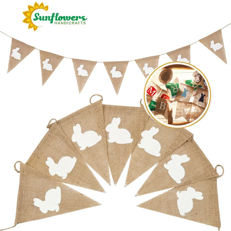 2.2m long Easter promotional flags roll up party flags banners