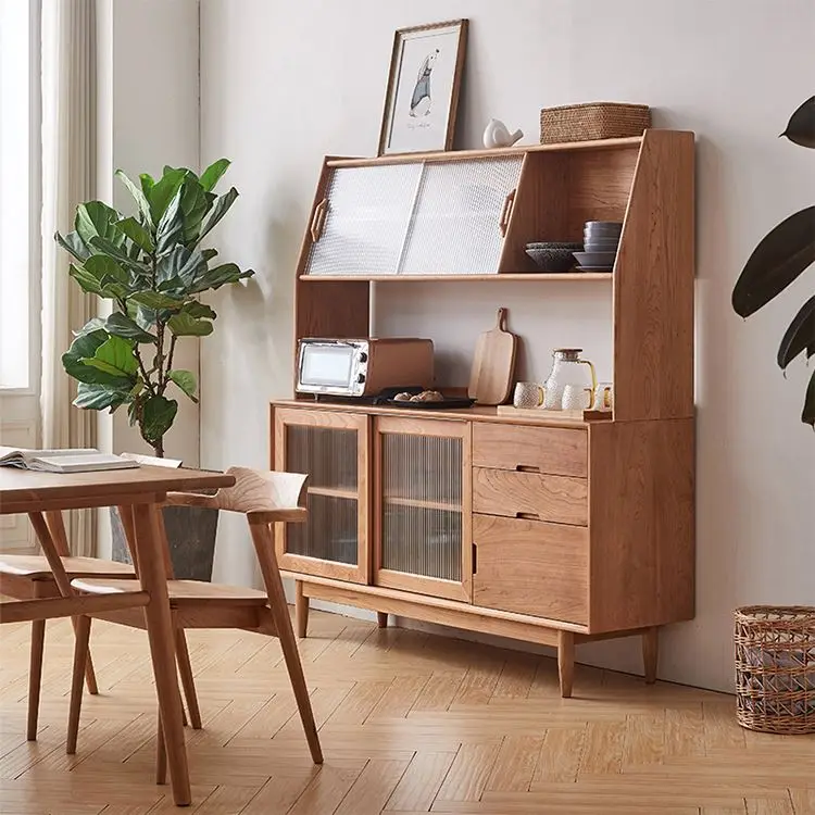 IMK Cupboard Storage Cabinet Wooden Storage Unit Display Shelf Dinning Living Room Sideboards