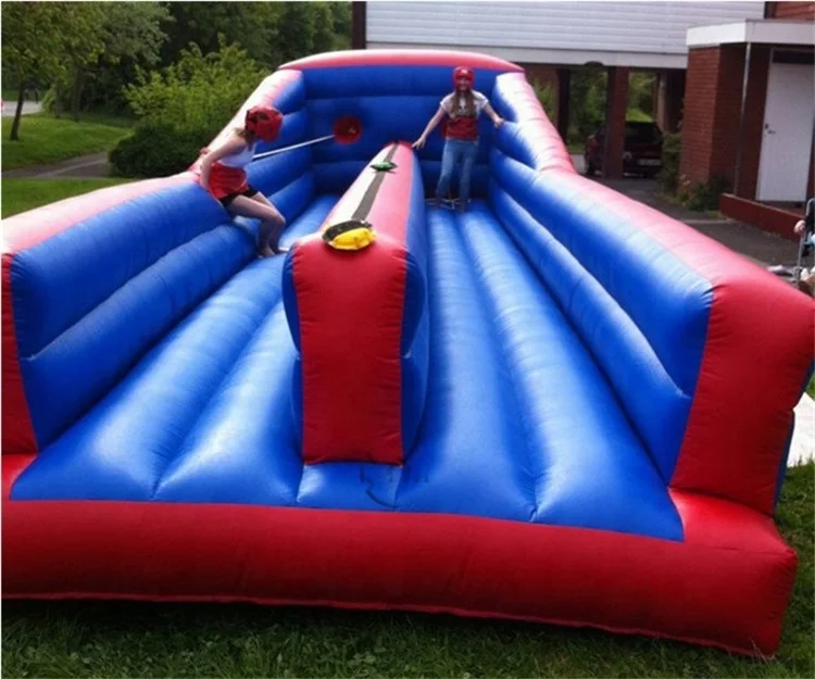 China Factory Outdoor Bounce House Air Bouncer Blast Battle Inflatable Bungee Run
