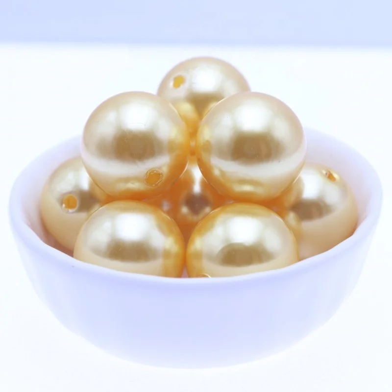 Charming 20MM Indigo ABS Fashion Imitation Beads Acrylic Pearls For Jewelry Making