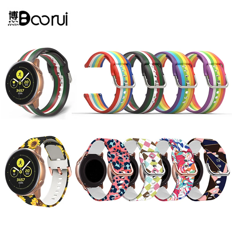 Ремешок BOORUI OEM для смарт-часов с красочным принтом ремешок galaxy watch samsung 42 мм