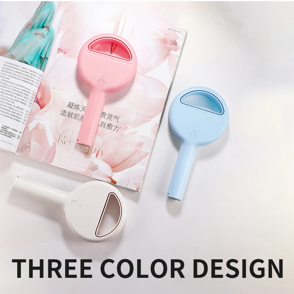 Personalized Battery Operated Rechargeable Bladeless Electric Portable Ventilador Hand Handheld Wearable Small Mini Lash Fans