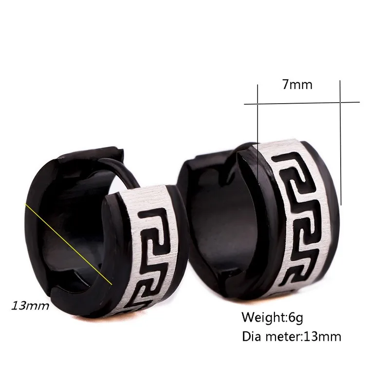 Cinmo Jewelry Korean Fashion Stainless Steel Earring Trendy Wholesale Luxury Clip On Earrings For Men Women