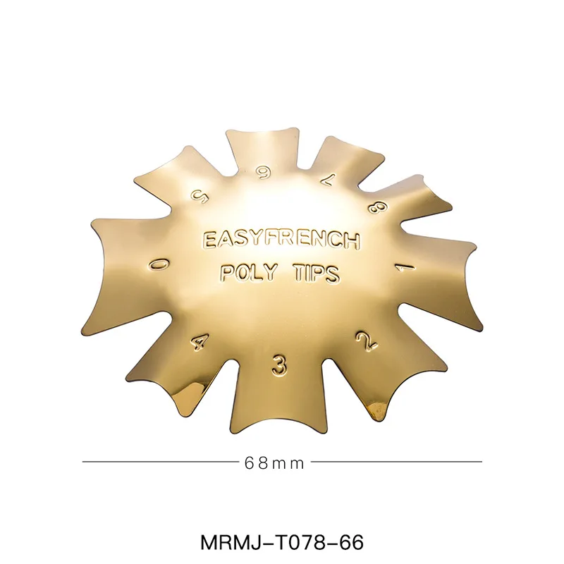 High Quality Professional Easy French Crystal Making Manicure Steel Plate Model Stainless Steel Template For Nail Tool