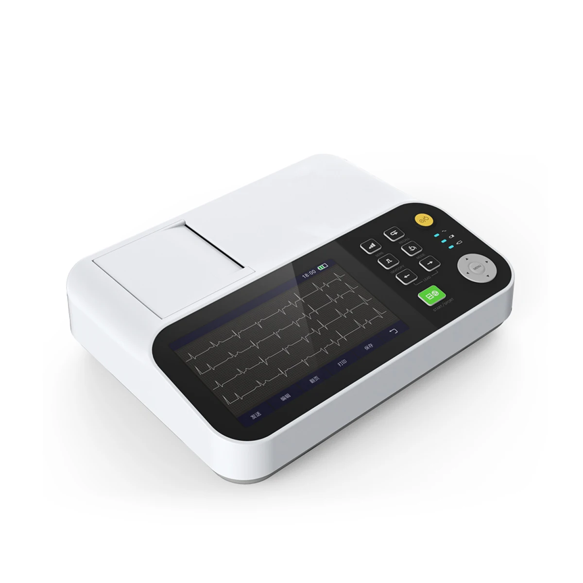 Digital Three Channel Electrocardiograph ECG Machine Electric Medical Devices Acrylic CE Holter Price Wearable Devices 3 Years