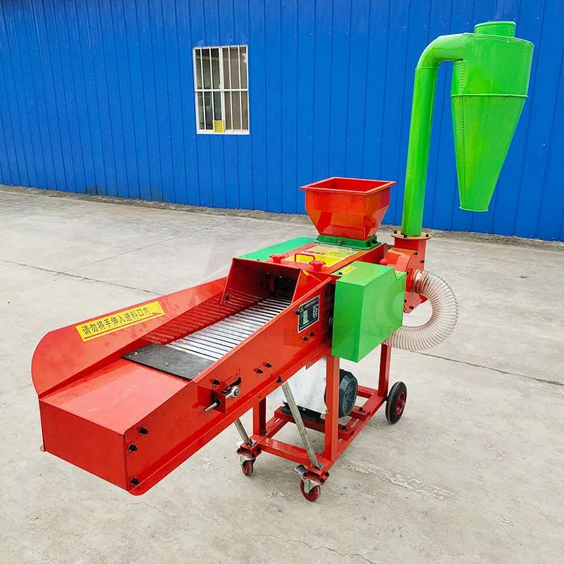 gasoline engine type grass chopper mini chaff cutter machine for animal feed