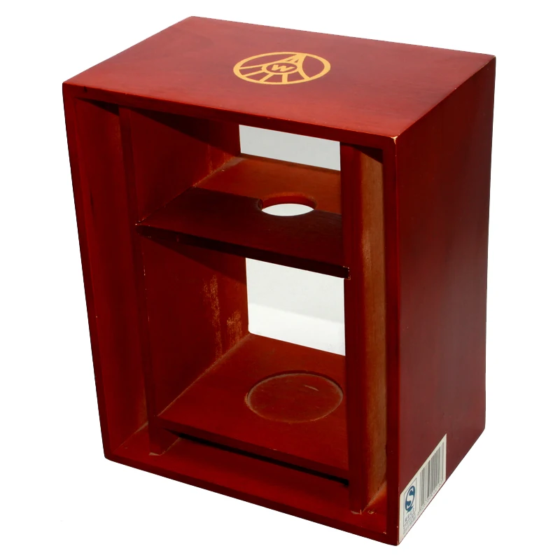 Изготовленная на заказ рамка коробки сувениров деревянная роскошная упаковка красного цвета роскошь с высоким глянцевым лаком