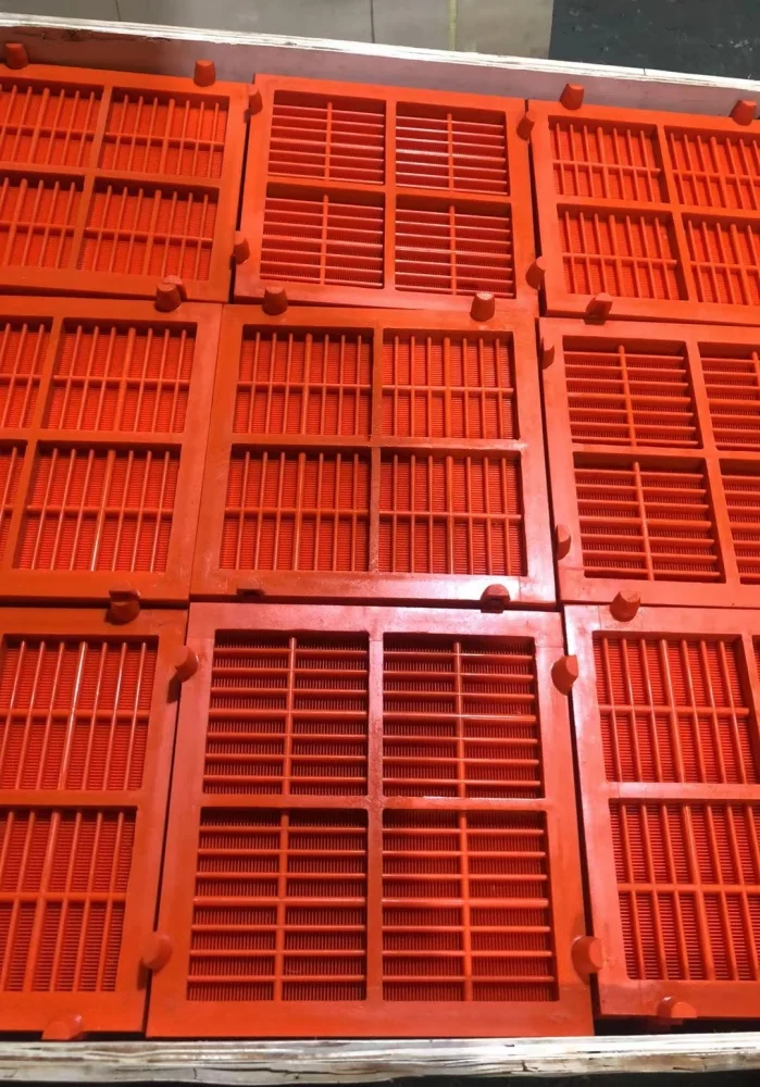 China Manufacturer Polyurethane  Dewatering Screen Panel Rubber Vibrating Sieve Plate
