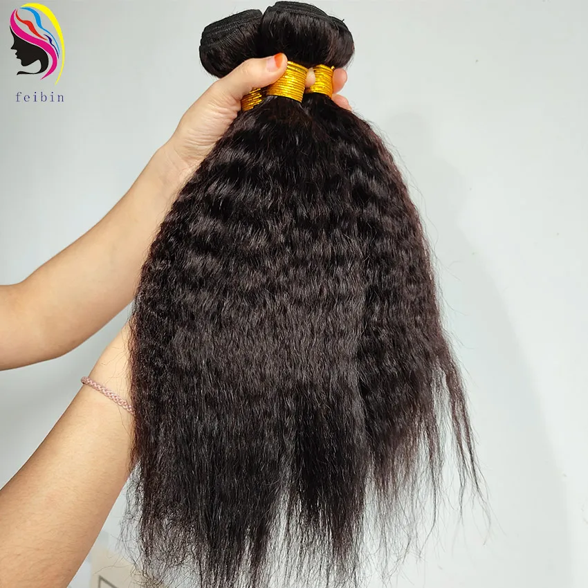 Grade 8A Kinky Curly Natural mink brazilian peruvian cuticle aligned raw indian cheap remy Human Hair Vendor Extension Bundle