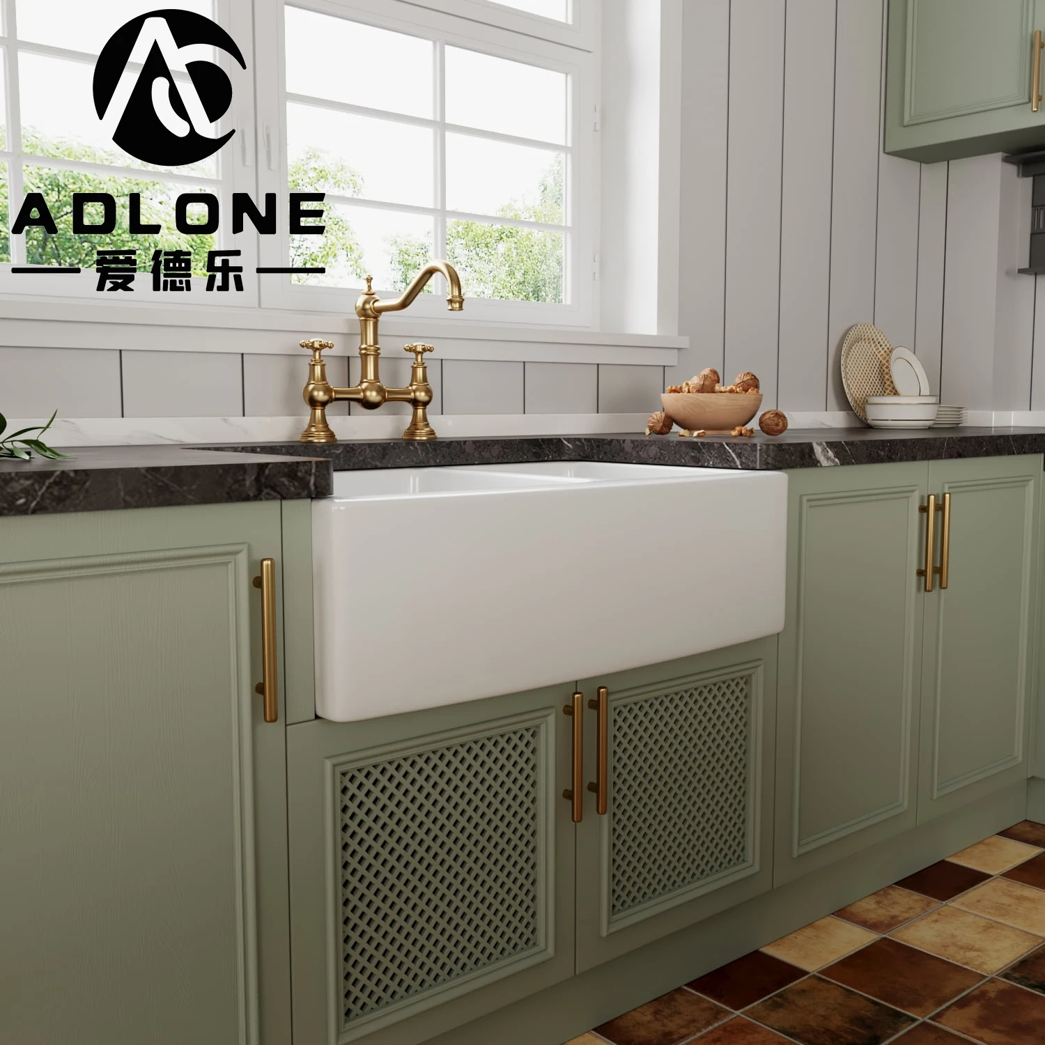 3321d Cupc Simple Above Double Bowl Fireclay White Workstation Kitchen Farmhouse Sink