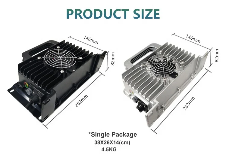 48V Portable Li-ion Motorcycle Battery 12V 100AH Car Batteryonboard 42V 20 to 30A Charger