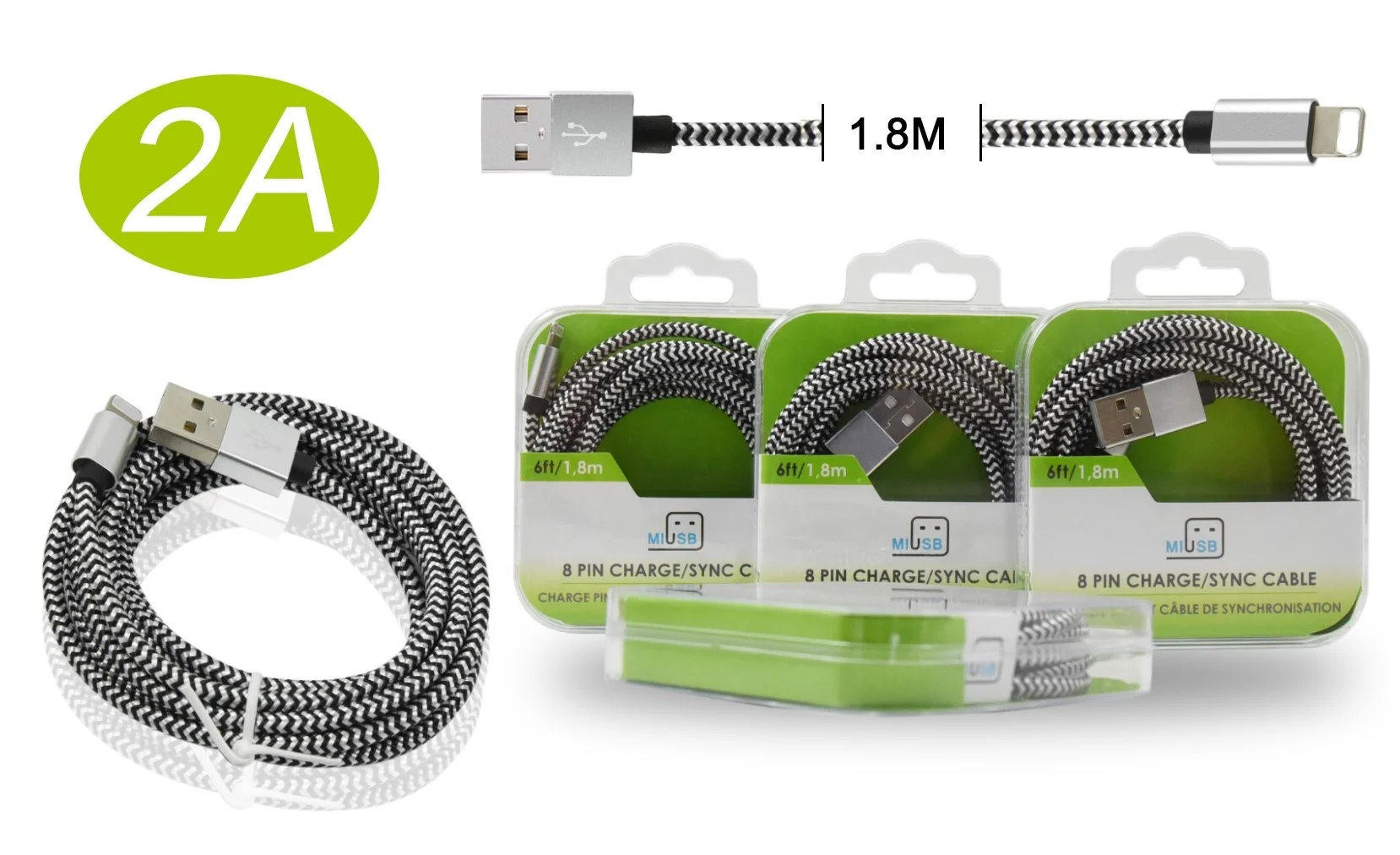 High Speed Phone Charging Cables Type c Fast Cable Nylon Braided Micro Usb Data Cable for Iphone Charger 2022 New Products