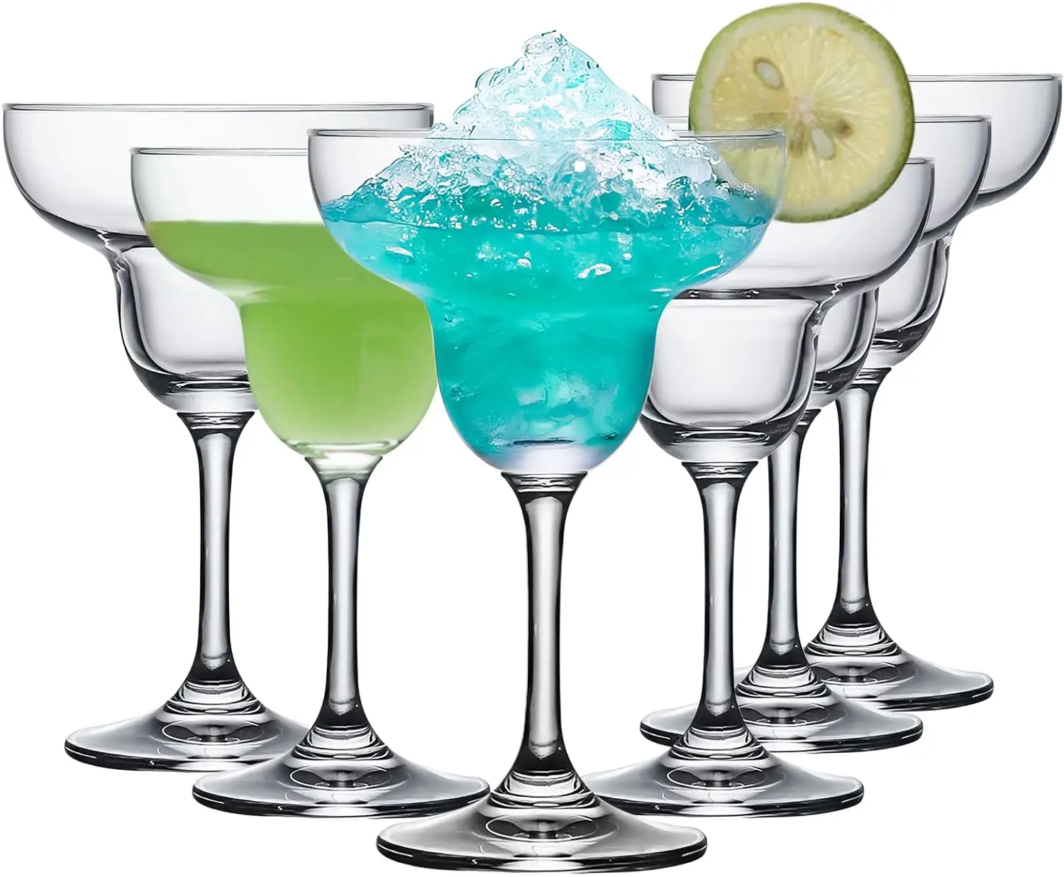 Elegant Clear 8oz Classic Martini Cocktail Daiquiri Glasses Crystal Mojito Margarita Mixing Drinking Glasses