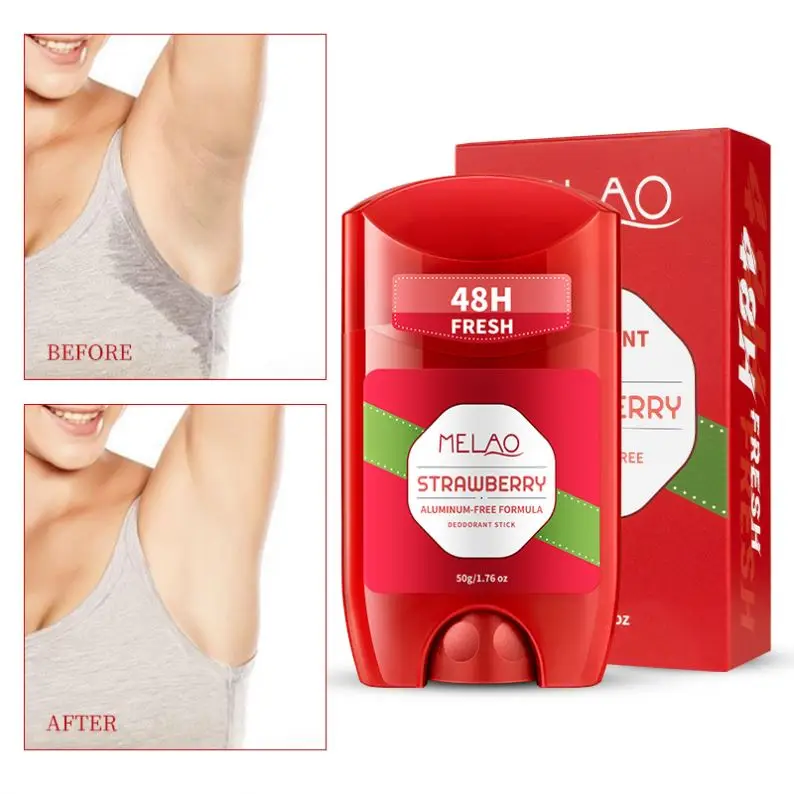 Private Label Aluminum Free Deodorant Stick Lavender & Chamomile For 48h Odor Protection Strawberry Refillable Deodorant Homme