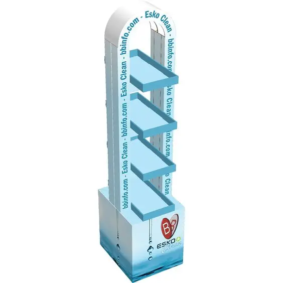 Supermarket Display Stand Racks for Food Coffee Bags Chocolate Bars Advertising Custom Retail Cardboard Floor Display Stand