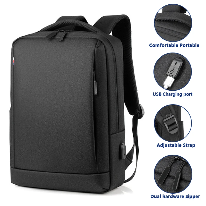 2023 new custom college luxury student waterproof business mens computer usb school backbags back pack bag laptop backpack