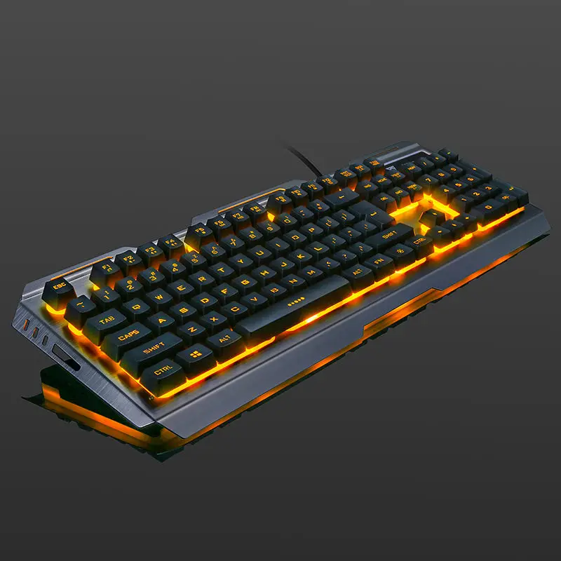 Luminous Keyboard Mouse Set Retro Keyboard square Key Wired Competitive Gaming Mouse Keyboard