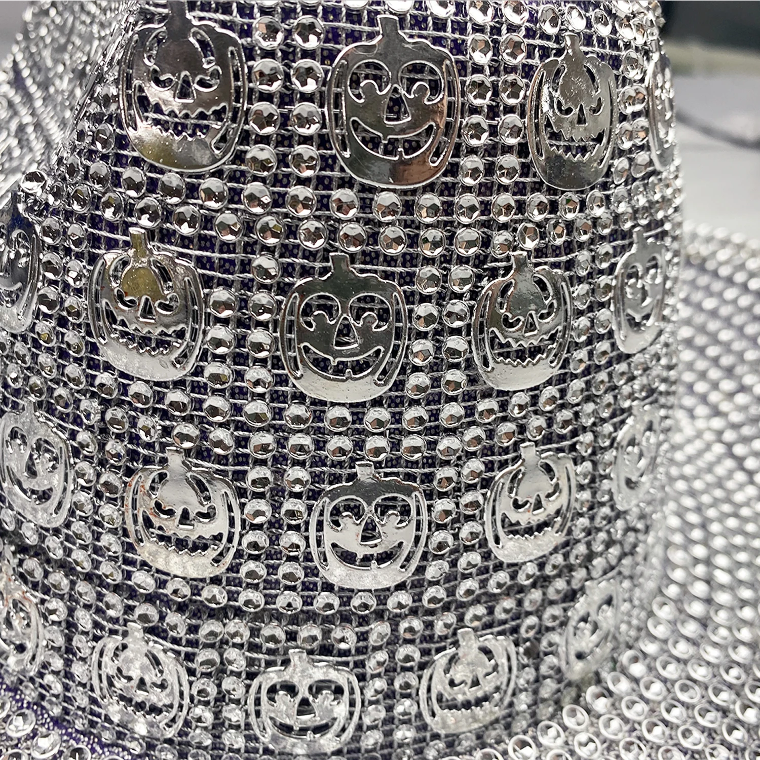 Cowboy Hat Glitter Sparkly Cow Boy Hat Women Men Pumpkin Rhinestone Cowgirl Hat for Halloween Costume