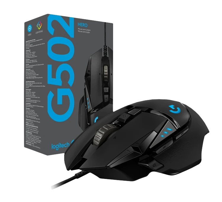 New arrival 100% original Logitech 16000DPI G502 RGB lighting Wired Gaming Mouse Engine high performance sale