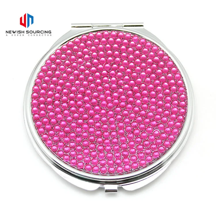 Wholesale Mini Plastic High Quality Single Sided Cosmetic Small Pocket Beauty Mirror