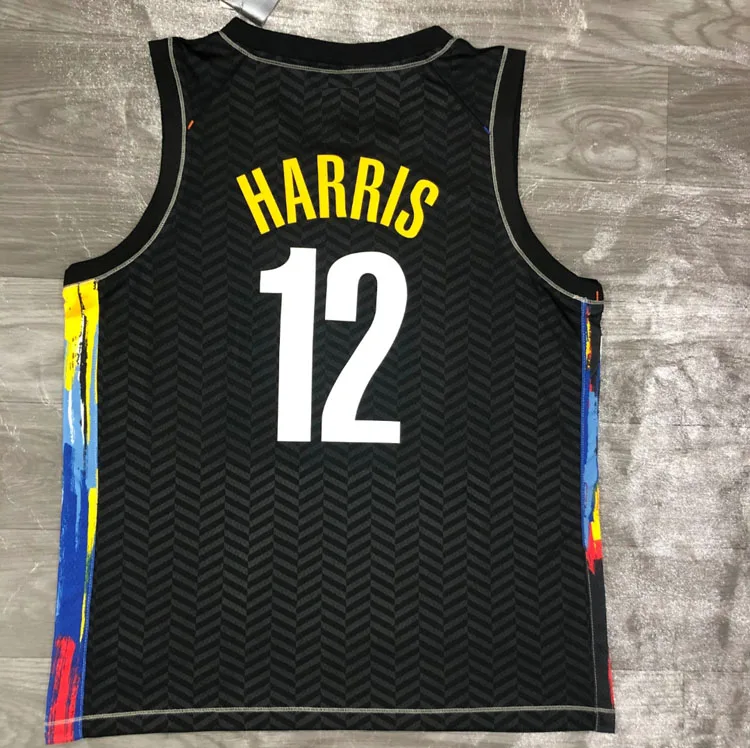 Новинка 2021, Высококачественная Черная баскетбольная форма BKLYN City Edition, костюм Дюранта #7 # Irving #11, Мужская одежда для баскетбола, футболка