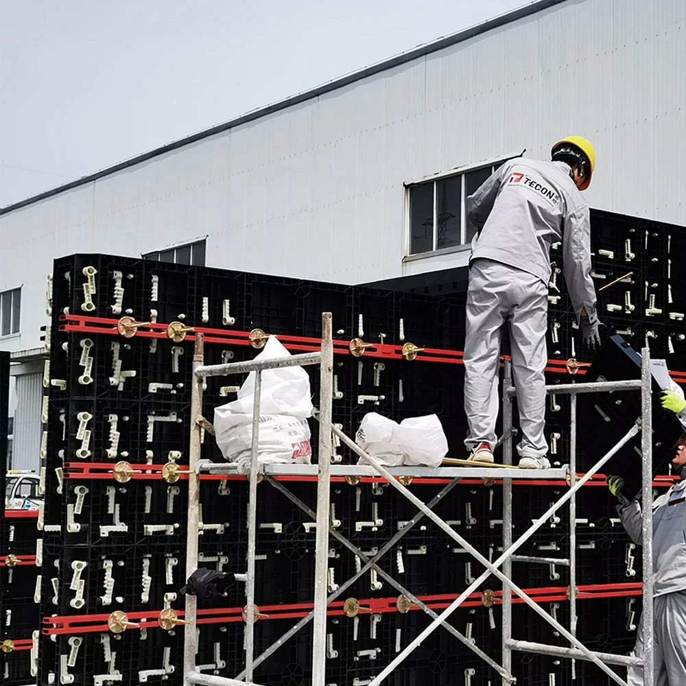 TECON Competitive Price and Long Service Time Plastic Formwork for Concrete Villa Building