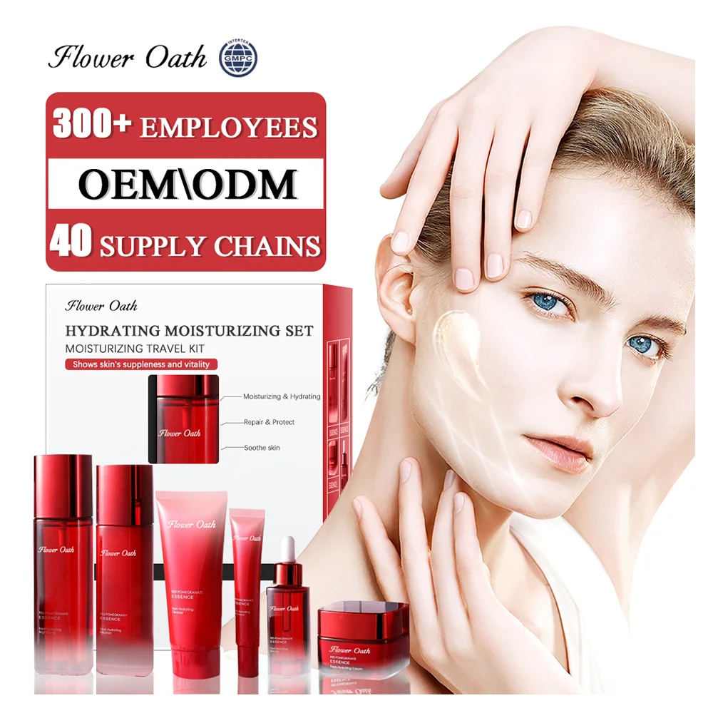 OEM & Rose Essence светящийся отбеливающий уход за кожей против морщин от акне отбеливание никотинамид набор для ухода