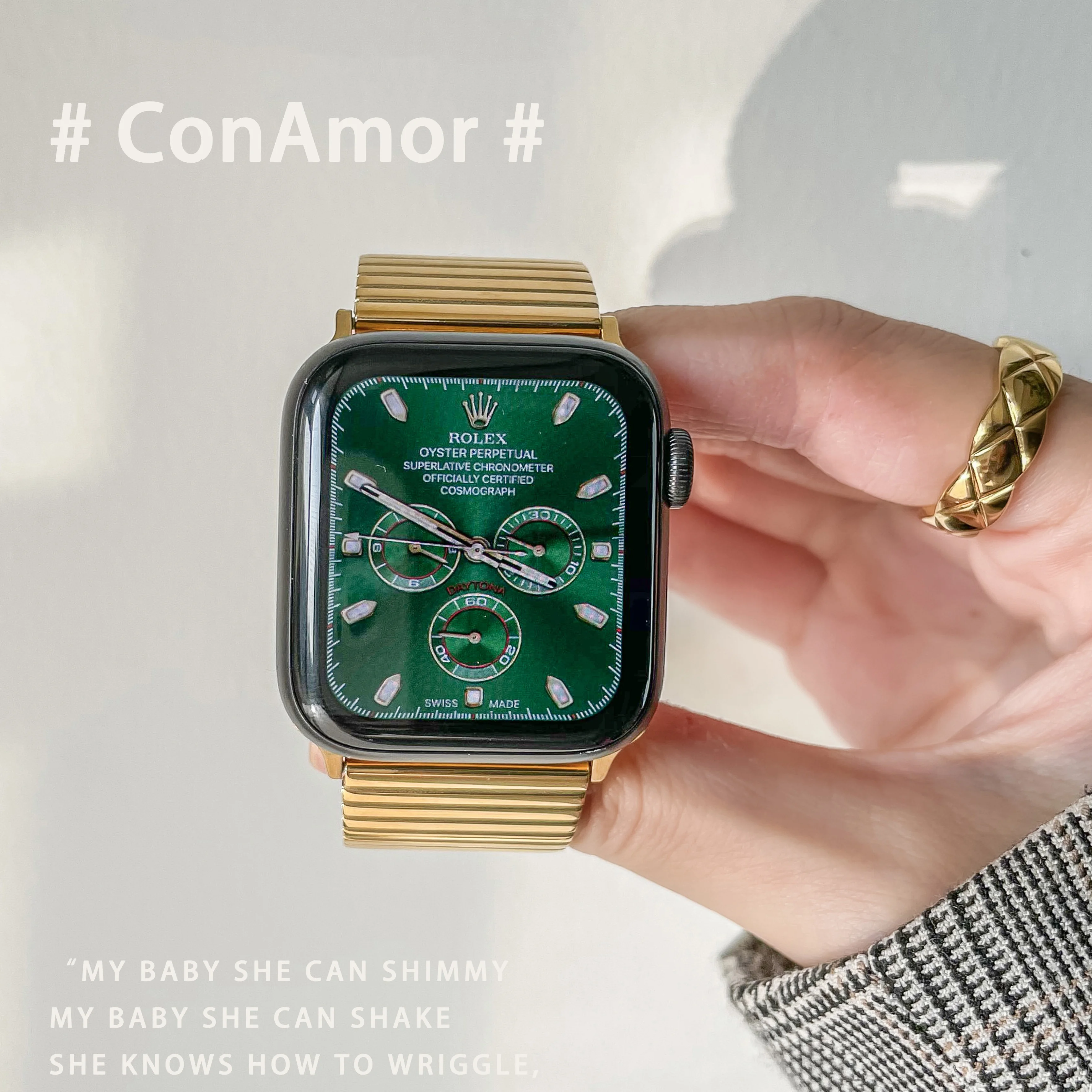  ConAmor | Заводской магазин Ремешок из нержавеющей стали для iWatch ремешок Apple Watch серии 6/SE/5/4 INS