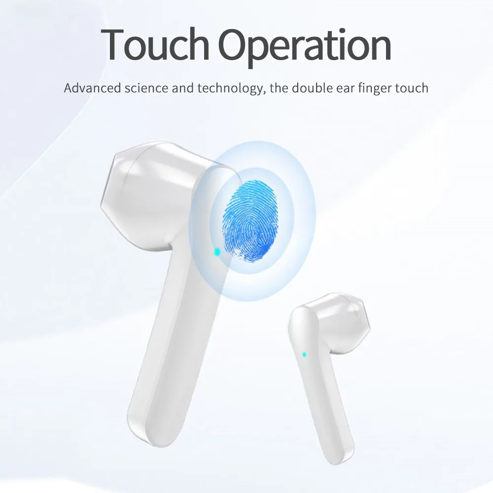 2022 New Custom ABS Waterproof ANC Noise Canceling Smart Sensor Touch Control True TWS Wireless Earbuds Earphones Headphones