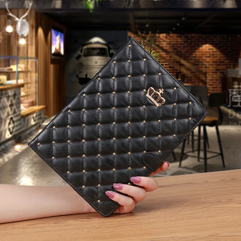 Diamond Tablet Case Flip Book Leather Smart Covers Case For ipad 9.7 Air2 Pro 10.5 Pro 11inch Mini 2 3 4 5 9th 10th Generation