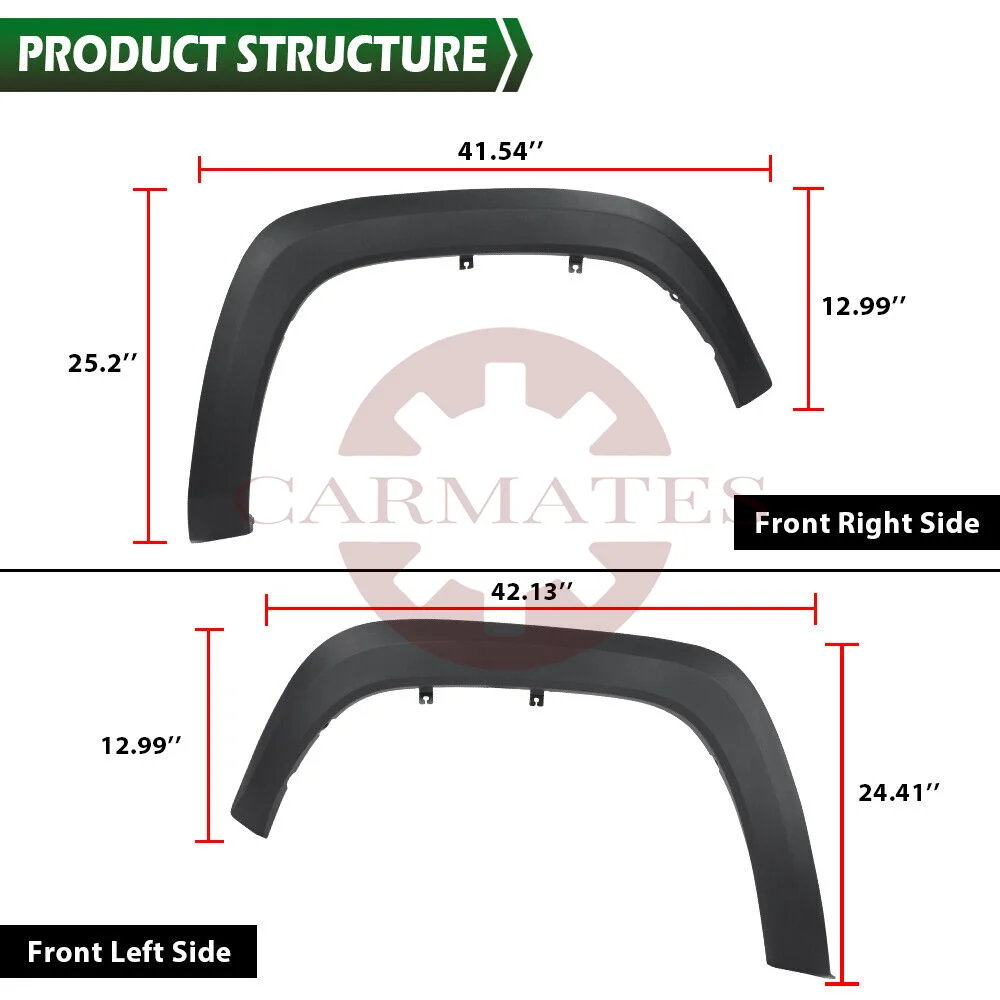 For Toyota Tacoma 2016-2021 OE Factory Style Fender Flares wheel eyebrow Install the tool Kit PP 7587104060 7587204060