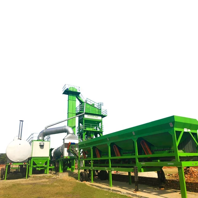 80T/H Mobile Asphalt Mixing Plant Road Machinery Construction