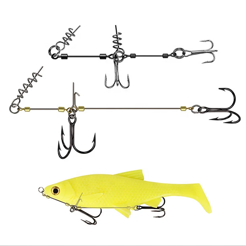 
Assist Soft Baits Hook Lures Pin Spring Twist Fixed Lock Screw Dagger Tools Fishing 