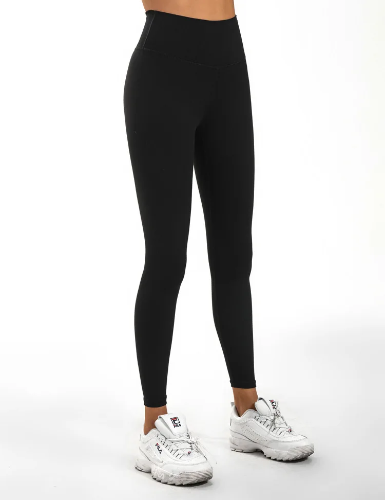 92% Polyester 8% Spandex 210 GSM Solid tights woman Leggings Buttery Soft Yoga Waist pants