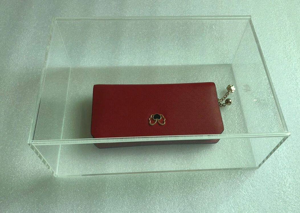 Customize Clear Acrylic Box With  Sliding Lid Storage Package Box