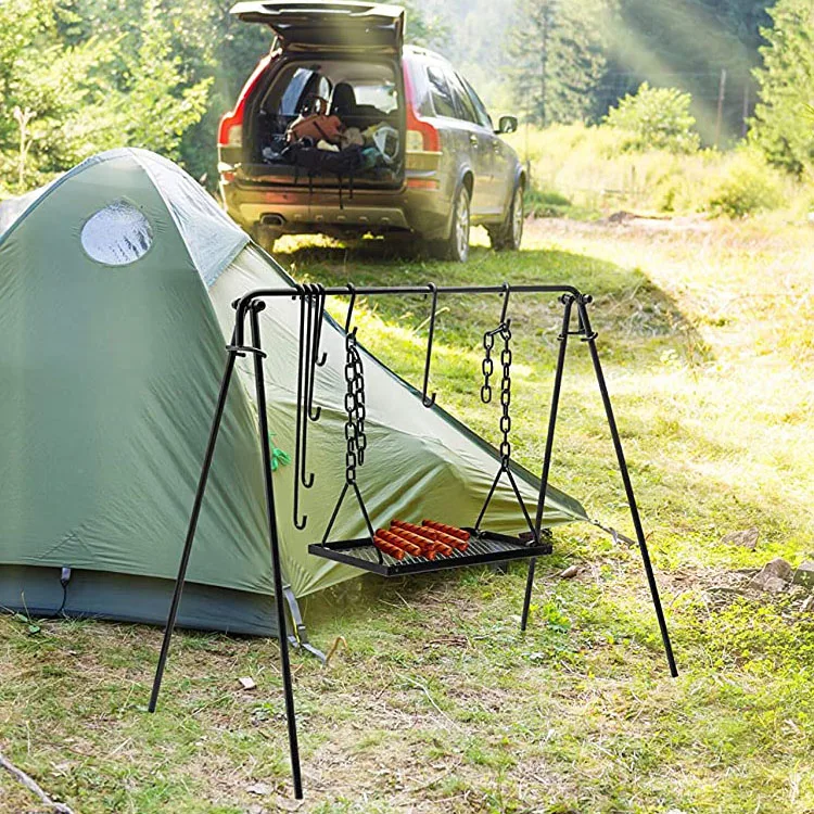 Heavy Duty Outdoor Large Portable Trolley Barrel Smoker Charcoal BBQ Grill with Offset Smoker