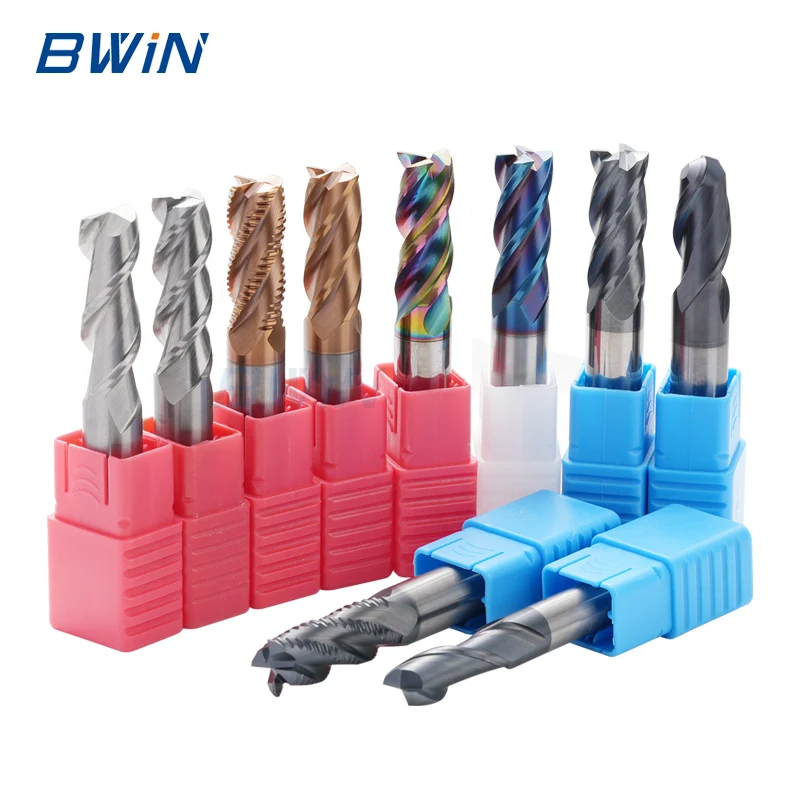 HRC 45/55/60/65 0.5mm 16mm Endmill Milling Cutters China Wholesale Customized Solid Tungsten Carbide End Mill