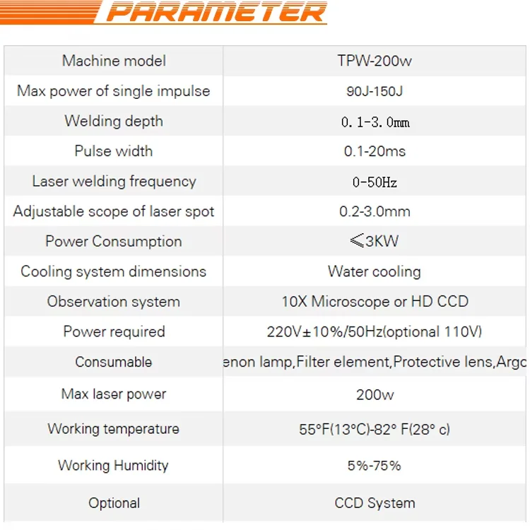 Good Price 200w Jewelry Laser Welding Machine for Gold 140j with Factory Prices