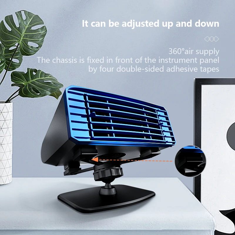 Hot Sale Portable Electric Plug In 12v Car Heater Fan / Car Defroster Car Heating Cooling Fan